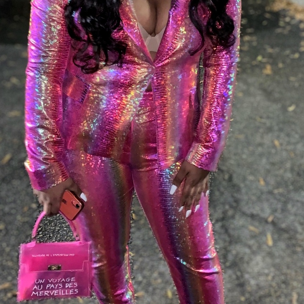 SHINY JUMPSUIT